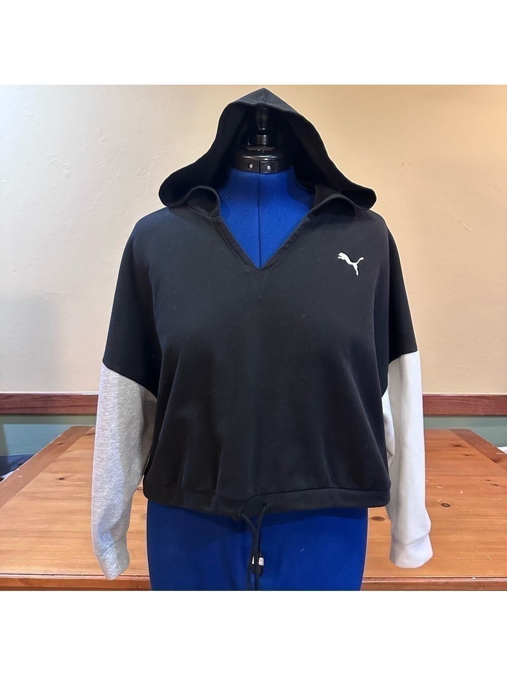 Puma cropped hooded sweatshirt